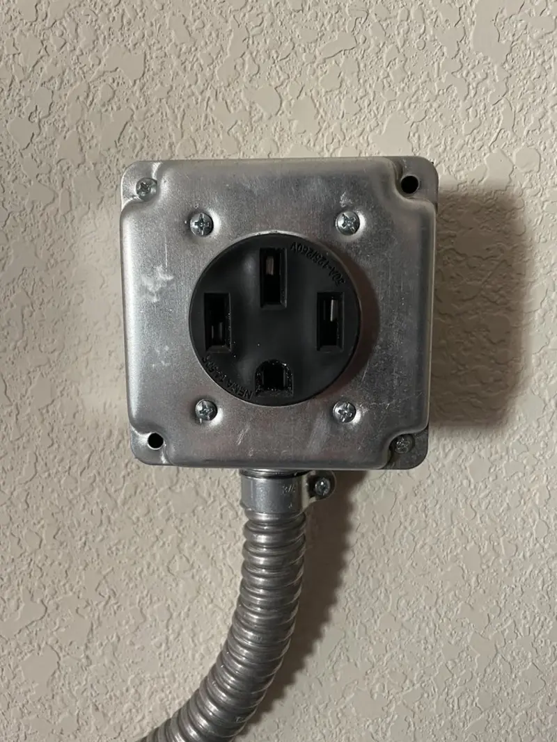 NEMA 14-50 outlet installed for Electrical Panel Upgrade in Lower Paxton
